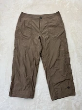 Mountain Hardwear Pants Womens 6 Arroyo Capri Brown Hiking Climbing Outdoor