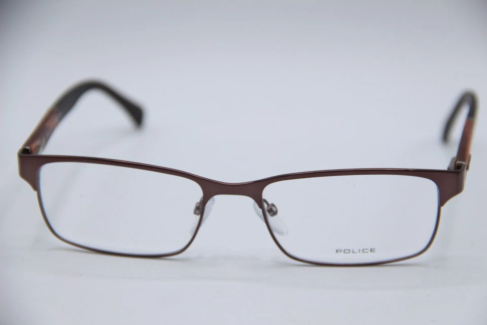 NUEVAS GAFAS POLICE VPL 431K COL. 0K03 MARRÓN GUNMETAL MONTURAS AUTÉNTICAS 54-17 Foto 2 de 4
