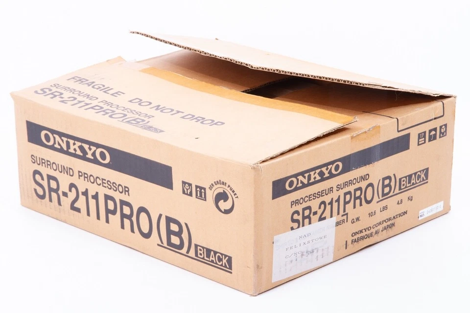Onkyo SR-211 PRO surround processor, remote, manual, packaging - Image 4 of 4