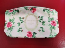 Estee Lauder Rose In Great Taste Flower Print Makeup Bag with Zipper