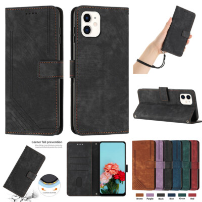 Schutzhülle Flip Case Für iPhone 16 14 13 12 11 Pro Max 8 7 6 Plus Mini XR Cover