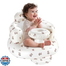 Portable Inflatable Baby Seat, Waterproof Inflatable Baby Chair with Tray for