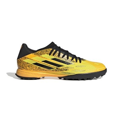 Adidas X SPEEDFLOW MESSI.3 TF Gold Gelb Schwarz Turf Fussballschuhe Kunstrasen