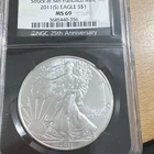 U.S. Mint 2011(S) American Silver Eagle $1 1 oz .999 Silver NGC MS69