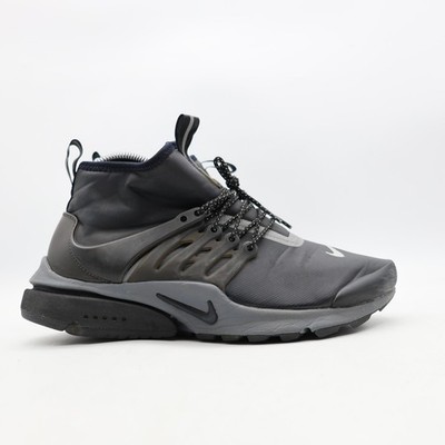 Nike Air Presto Mid  Women s Size 9 Utility Black Reflective Mid Top Sneakers