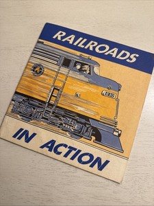 1966 Railroads In Action Picture Book american Association Railroads 