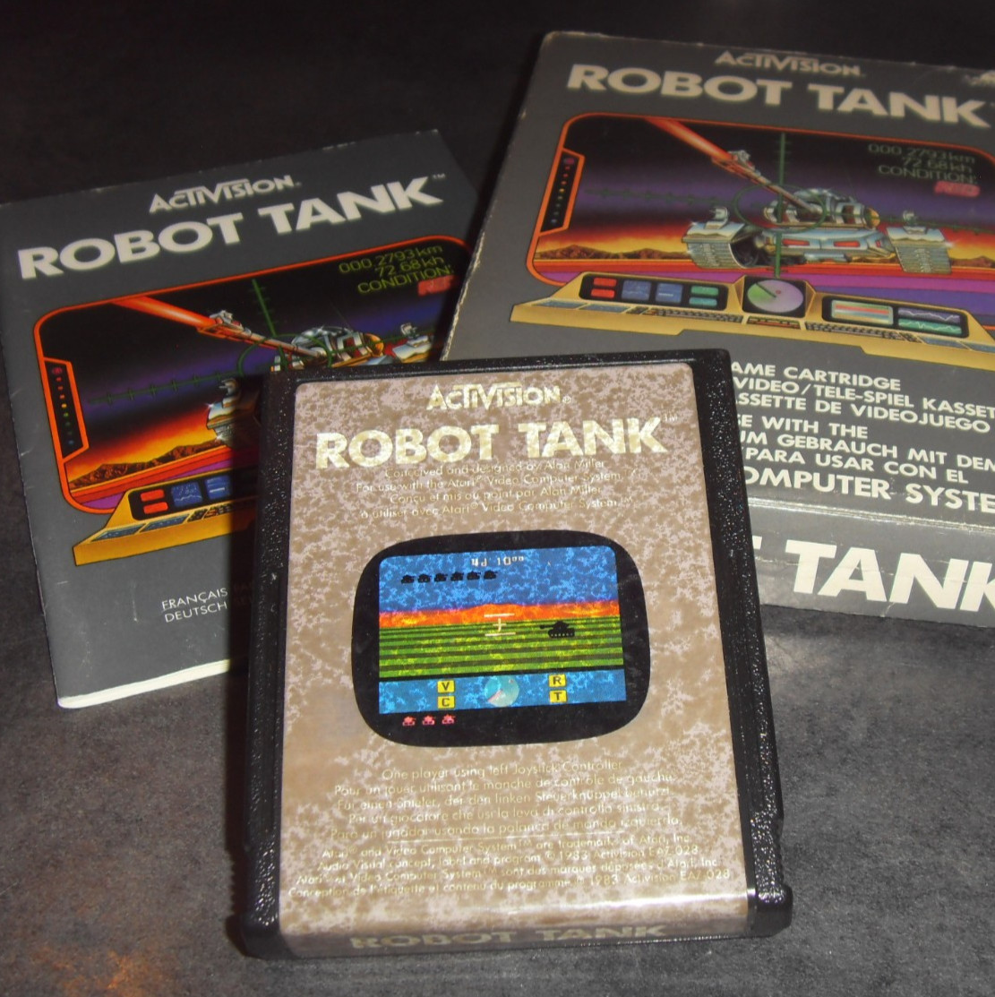 1983 EO - ROBOT TANK complet en boite et notice  Atari 2600 VCS Activision Pal
