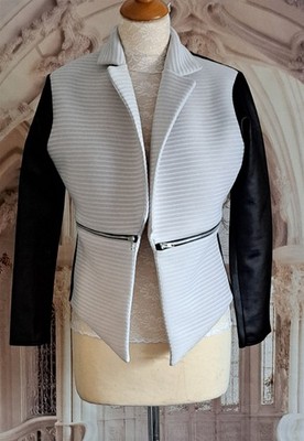 Miss Posh, Damenjacke schwarz & grau, Gr. 16