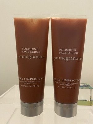 x2 Bath & Body Works Pure Simplicity Pomegranate Polishing Face Scrub Rare New