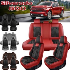 Custom For 2007-2025 Chevrolet Silverado 1500 Crew Cab Pickup Car Seat Covers