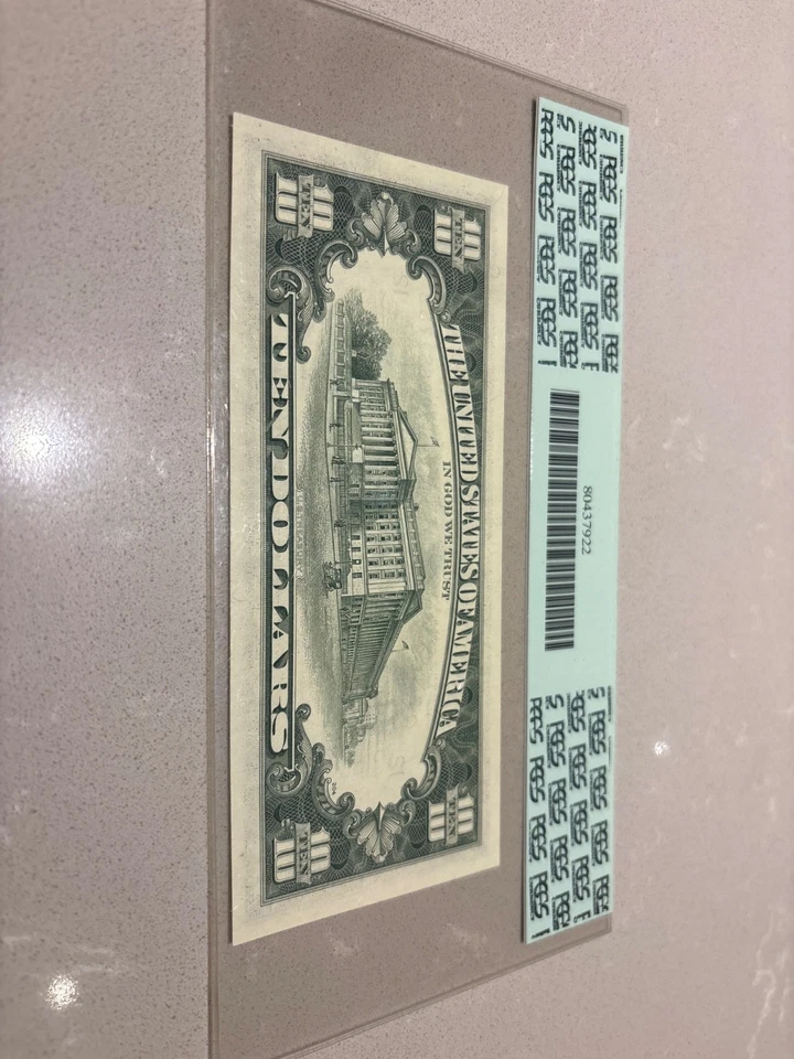 DBR 1985 $10 FRN San Francisco Gem Fr. 2027-L PCGS 66 PPQ Gem New - Image 2 of 3