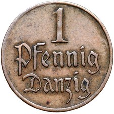 Free City of Danzig - Poland Gdańsk - Coin - 1 Pfennig 1923 - CONDITION !