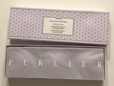 Perlier Lavender Honey Softening Soap - 3 X 4.4 Oz Sealed Bars Gift Set NIB