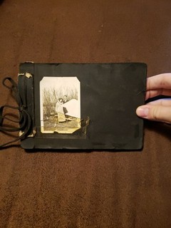 Vintage 1930s 1940s Family Photo Album 87 Original Black White Snapshots