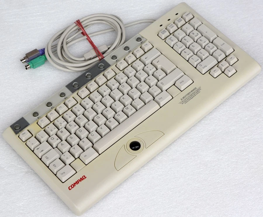 Rack Minikeyboard Keyboard With Trackball Compaq QWERTZ KB-9968 German 81 - Image 4 of 4