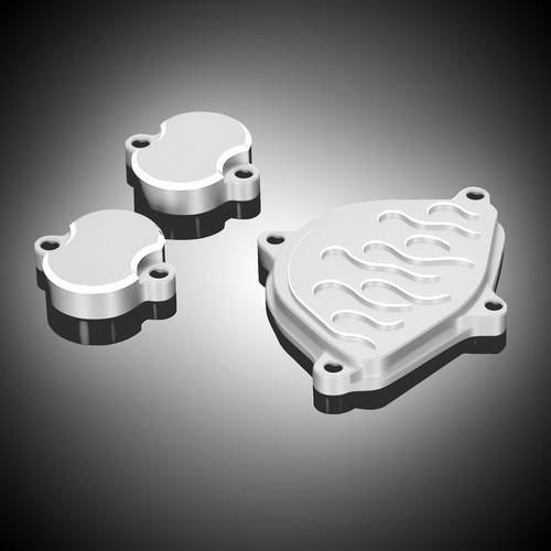 Silver 3D Engine Cam Cover Tappet Cover For KAWASAKI KLX110 KLX110L KLX110R Z125 - Picture 6 of 18