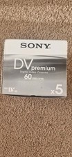 5x SONY DV Premium 60 min MiniDV Digital Video Cassette Tape Pack for Camcorder