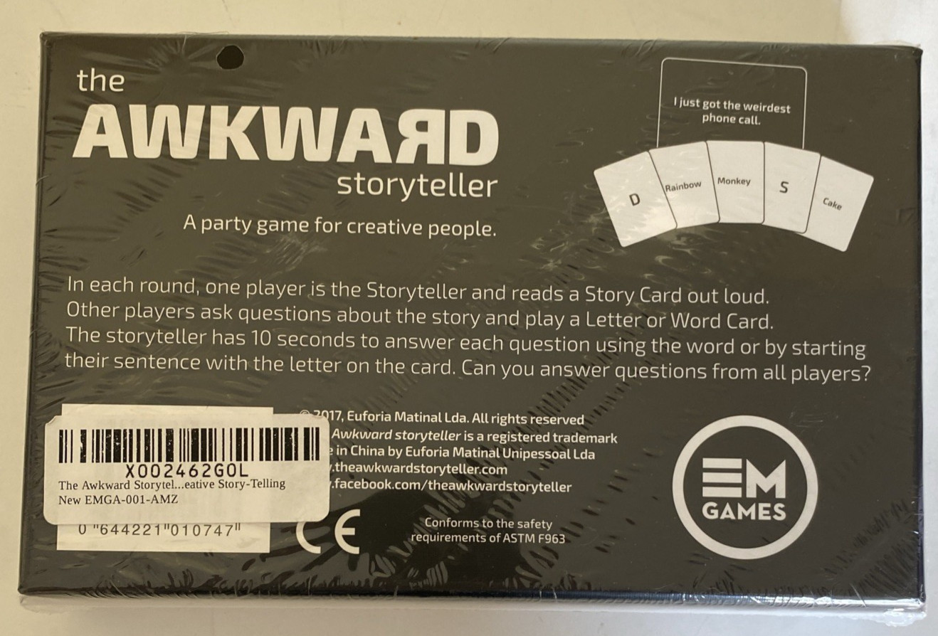 The Awkward Storyteller Creative Story Telling Party Card Game EMGA-001-AMZ New