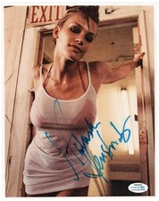 Natasha Henstridge Signed Autographed 8x10 Photo Hot Sexy Supermodel ACOA