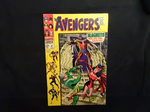 Orig Marvel Comic "The Avengers # 47 - Magneto Walks The Earth" 1967