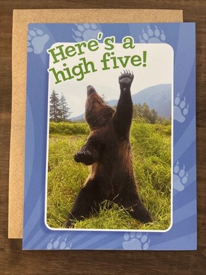 Leanin Tree CONGRATULATIONS Greeting Card  Here s A High Five 