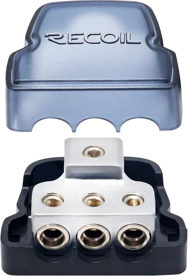 Durable 3 Way Power Distribution Block with Brass Build – Ideal for Amplifiers - Image 3 of 4