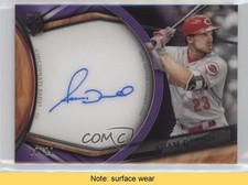 2018 Topps Tribute Tribute Auto Purple 19/50 Adam Duvall #TA-AD Auto READ h3a