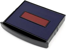 Blue Red Two-Color Replacement Ink Pad for S360 Self-Inking Dater Stamp