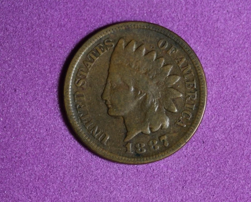 1887- Indian Head Cent Penny #P32901