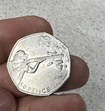 Rare Genuine OLYMPIC 2012 London 50p Coin SHOOTING Minted 2011 