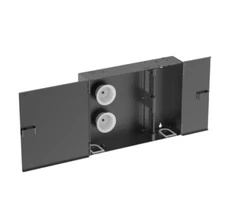 Panduit Opticom Wall Mount Fiber Enclosure, Black, 4 Ports FWME4 FWME2