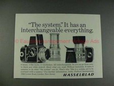 1965 Hasselblad Camera Ad, Interchangeable Everything 