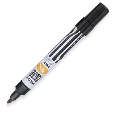 44600 Pilot SC-F Super Color Permanent Marker, Fine Bullet, Black
