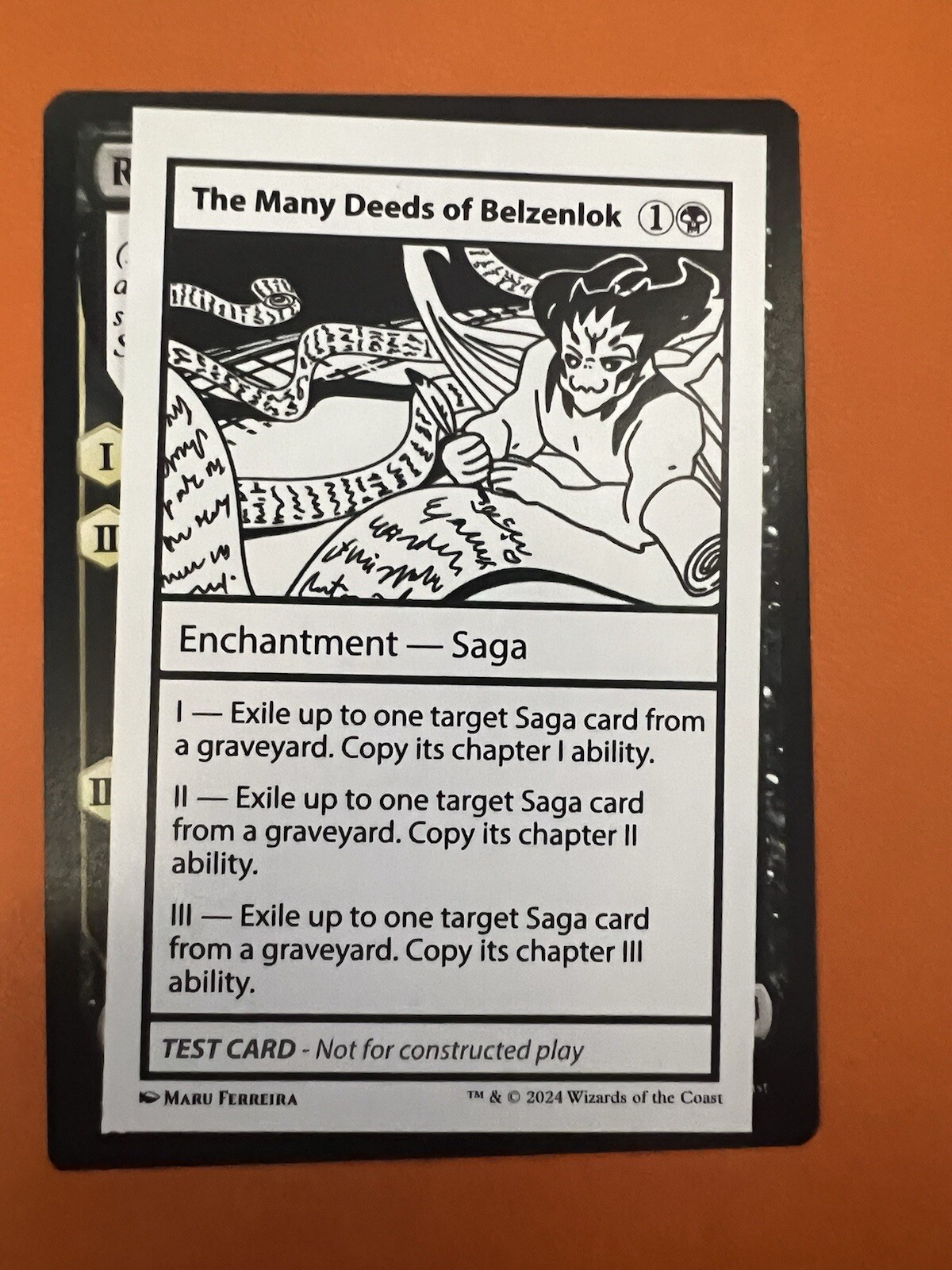 MTG Mystery Booster 2 Play-Test Card The Many Deeds Of Belzenlok