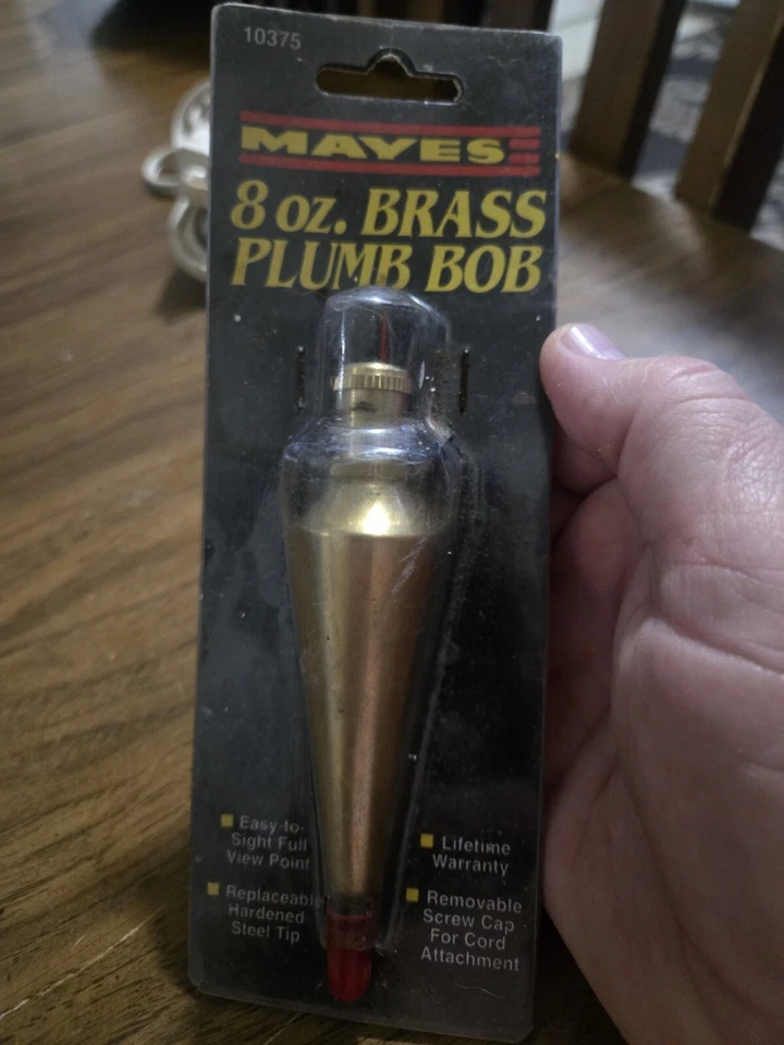 8 oz Brass Plumb Bob - Image 2 of 3