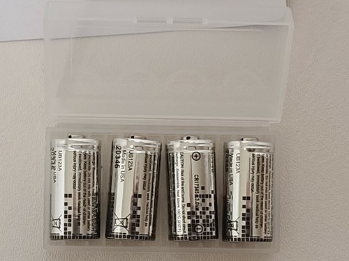 ULTRALIFE CR123A SET OF 4..... MADE IN THE USA CASE INCLUDED - Picture 6 of 6
