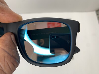 Ray Ban RB4165 622/55 Justin Blue Mirror Sunglasses 