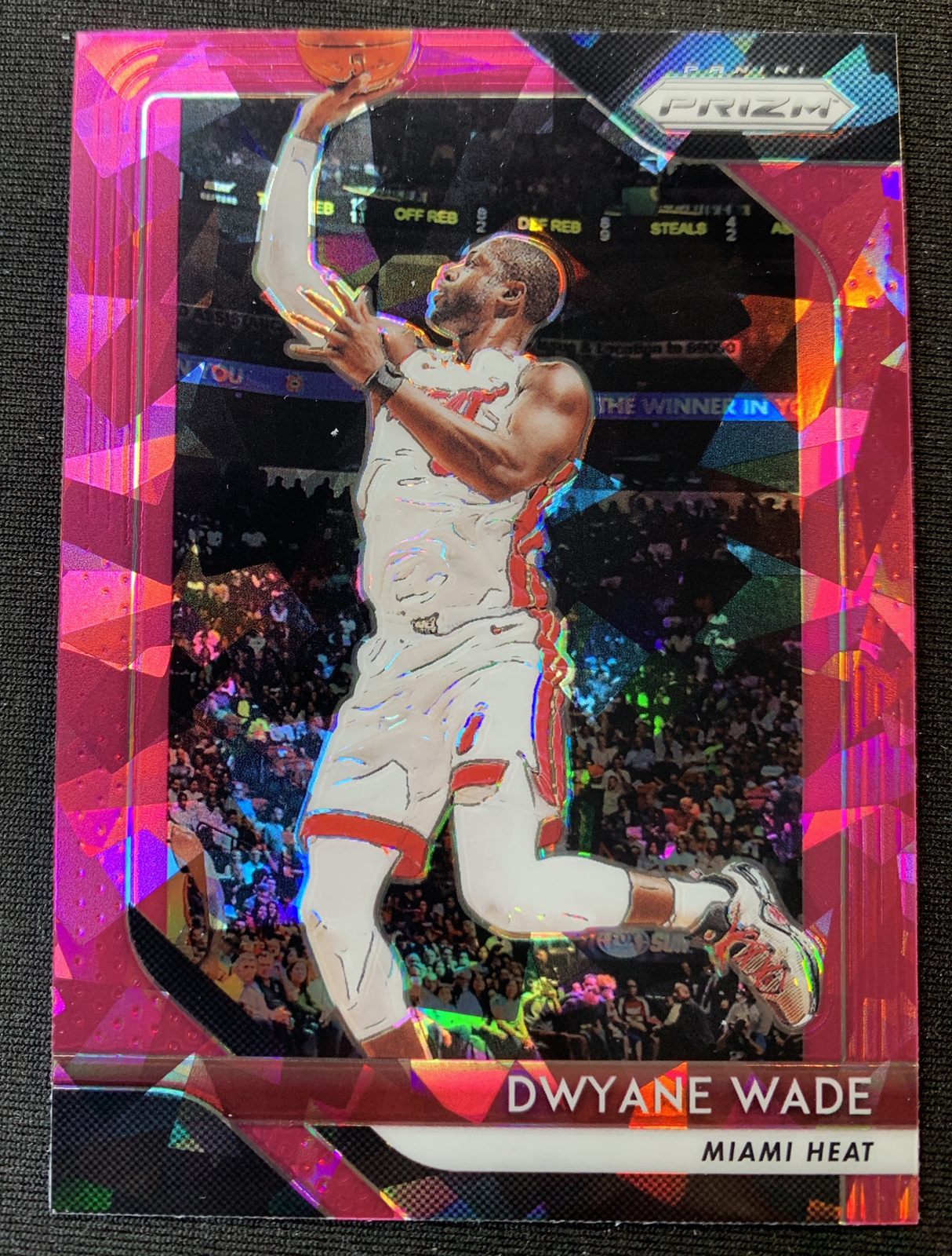 Dwyane Wade 2018-19 Panini Prizm PINK CRACKED ICE PRIZM #206 Qty