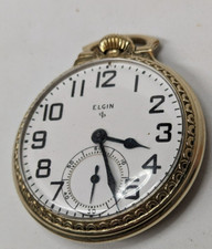 Vintage Elgin 17 Jewels Gold Filled Pocket Watch Running Keeps Time Perfectly
