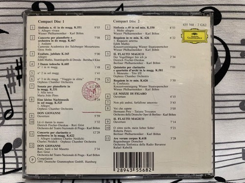 Compilation Musica Wolfang Amadeus Mozart Concerto sinfonia Opera Lirica Figaro - Foto 2 di 9