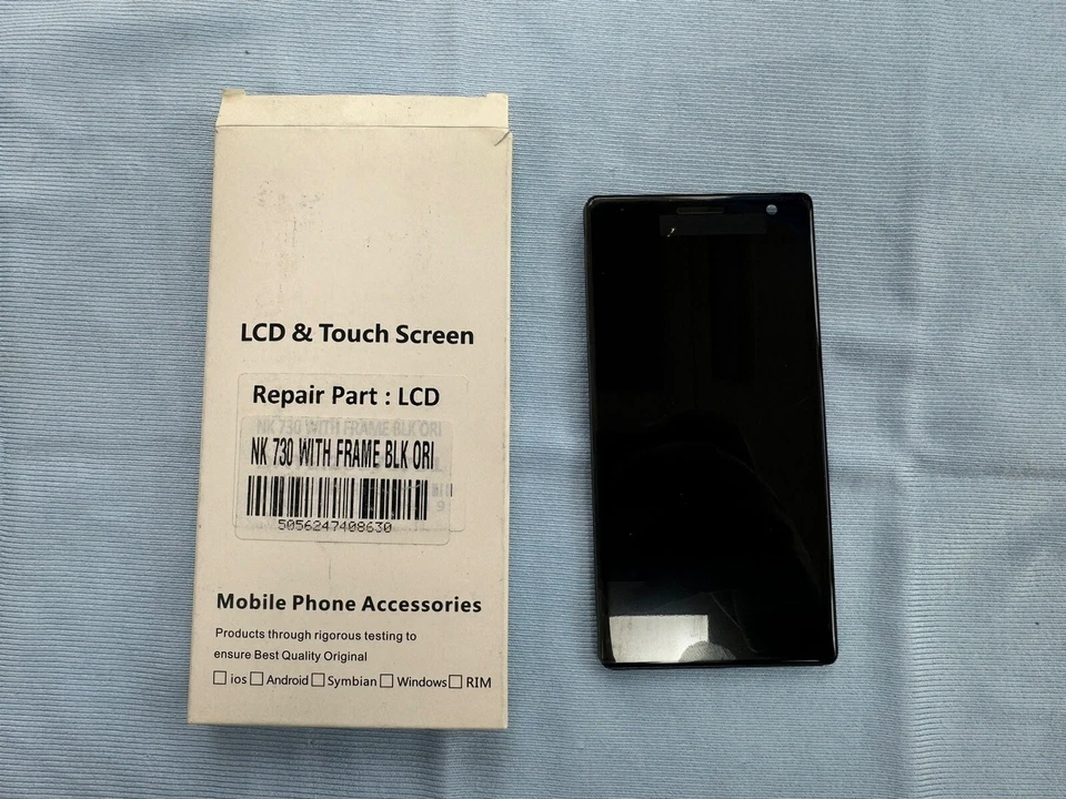 Pantalla LCD y pantalla táctil originales Nokia Lumia 730 / 735 - negra 00813B2 Foto 2 de 2