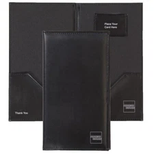 10-AMEX Premium French Turned Black/Silver Check Presenters