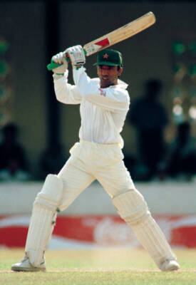Saeed Anwar batting for Pakistan during the 1st Test match ag- Cricket Photo 1
