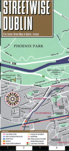 Streetwise Dublin Map - Laminated City Center Street Map of Dublin, Ireland