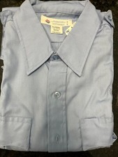 LIBERTY UNIFORM LIGHT BLUE LONG SLEEVE SHIRT SIZE XL, 17-17.5, 32/33