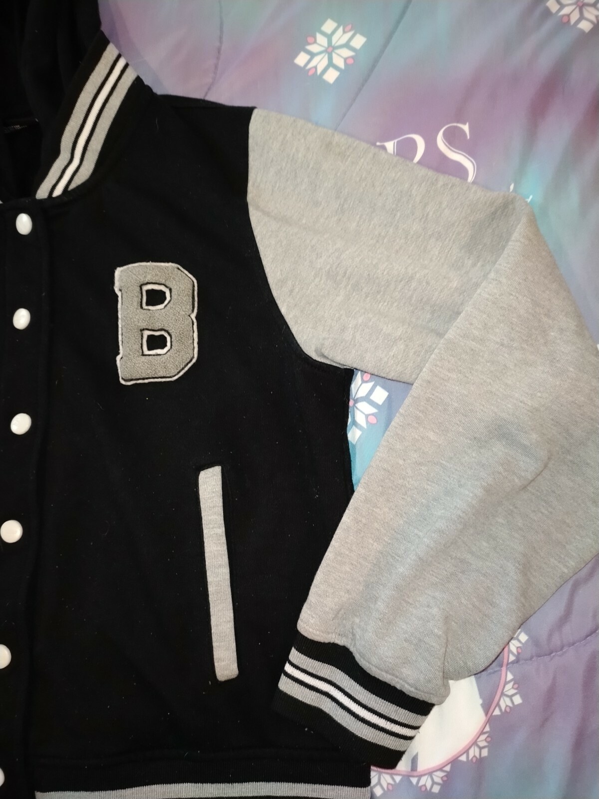 Riflessi Varsity Jacket Button Up Sweatshirt XL - image 3