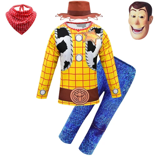 Toy Story Woody Jessie Buzz Lightyear Outfits Cosplay Costume Adult Kids Fancy - Picture 5 of 85