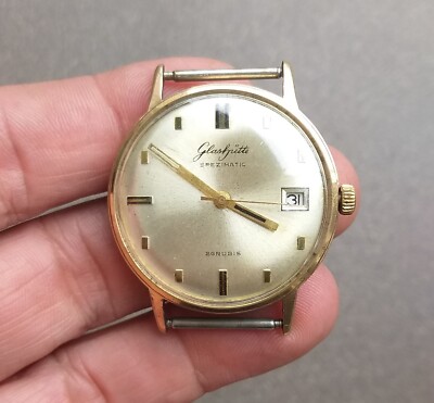 Vintage GUB Glashütte Spezimatic Cal. 75 Automatic Men's Watch 1960's 1970's