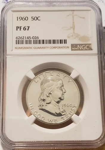 1960 Franklin Half Dollar PF67 Awesome Coin!