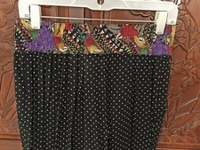 Platinum By Dorothy Schoelen Black With White Polka Dots Pants SZ 6 Made In USA